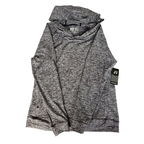 Russell Mens Hoodie Black Hoodie Large Mens Hoodie Sweatshirt - Picture 4 of 7